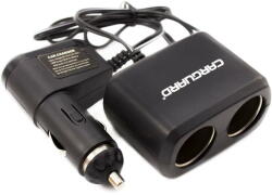 Carguard Priză dublă pentru încărcător auto, cu cablu + USB 1A - CARGUARD (USC001) - pcone