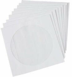  Plic CD alb gumat, 124x124mm cu fereastra, 25buc/set (25.CD.090A) - pcone