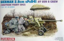 Dragon Model Kit figuri 6056 - GER. 2.8cm SPZB41 AT GUN w/CREW (1: 35) (34-6056)