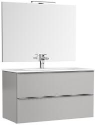 Gala Set mobilier de baie suspendat, cu lavoar ceramic si oglinda cu iluminare Gala Shona 2C 7918231 (7918231)