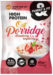 Forpro High Protein Yummy&Fit Protein kása Oat Porridge-eper-málna - 60g - biobolt