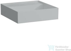 Laufen Kartell By Laufen 46x46 cm-es csaplyuk nélküli kézmosó speciális rejtett lefolyóval, Matt szürke H8153317591121 (H8153317591121)