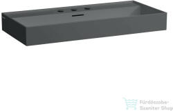 Laufen Kartell 100x46 cm-es csiszolt aljú mosdó 3 csaplyukkal, Graphite matt H8163377581081 (H8163377581081)