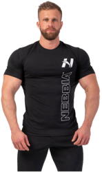 Nebbia Férfi póló Nebbia Vertical Logo 293 Szín: fekete, Méret: L