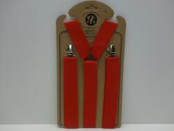 CsillaBőrdíszmű EXTRA hosszú hózentróger (nadrágtartó): piros gumi (1123793)