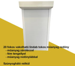 Redőnydiszkont 1. 20 fokos Vakolható külső-lindab tokos műanyag redőny, SIMA (RD-vm-s-zs-b-pvc)