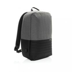 Swiss Peak Rucsac laptop, Swiss Peak, 42FEB230045, 15 inch, 29x10x40.5 cm, Poliester, Poliuretan, Gri, saculet voiaj inclus (EVE08-P763-132)