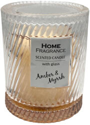 Home Fragance Lumanare parfumata in candela sticla, AMBER MYRRH, 8x10 cm