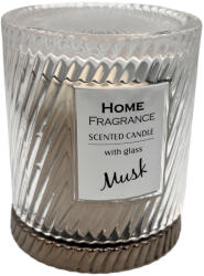 Home Fragance Lumanare parfumata in candela sticla, MUSK, 8x10 cm