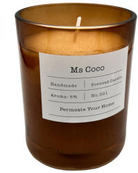Home Fragance Lumanare parfumata MS COCO, pahar sticla, 8x10 cm