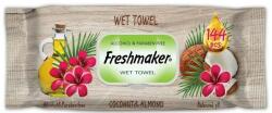  Freshmaker nedves törlőkendő, kókusz&mandula illatú, 144 lapos, zárható fedéllel