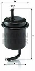 Mann-filter filtru combustibil MANN-FILTER WK 614/47 - piesa-auto