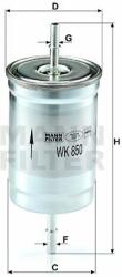 Mann-filter filtru combustibil MANN-FILTER WK 850 - piesa-auto