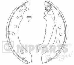 NIPPARTS Set saboti frana NIPPARTS J3501043 - piesa-auto