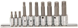 Genius Tools Rátűzőkulcs - crowa+bit készlet RIBE készlet 4-14-ig 10 db 1/4"+3/8" Genius (BS-2310S)