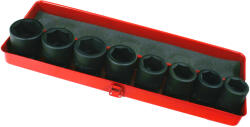 Genius Tools Légkulcsfej készlet 3/4" 8 db 26-41 mm metrikus rövid 6 l. - Genius (CM-608M)