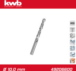 kwb Csigafúró 10, 0 mm HSS-G DIN 338 Silver Star - KWB (49206600)