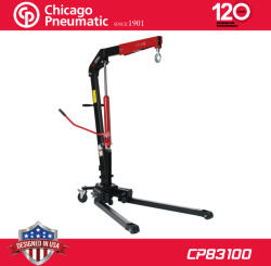 Chicago Pneumatic Motorkiemelő zsiráf 1 t összecsukható - 6 kerekű, alacsony - Chicago (CP83100) (8941083100)