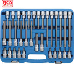 BGS technic Rátűzőkulcs - crowa+bit készlet Torx készlet 1/2" 32 db-os - BGS (9-5182)