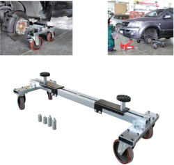 PowerTec Gépkocsimozgató - segédkeret extra erős kivitel, fékezhető PowerTec (PWT-92516)