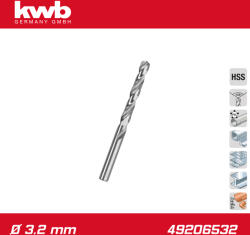kwb Csigafúró 3, 2 mm HSS-G DIN 338 Silver Star "popszegecs" - KWB (49206532)