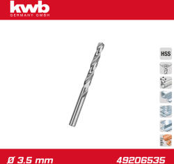 kwb Csigafúró 3, 5 mm HSS-G DIN 338 Silver Star - KWB (49206535)