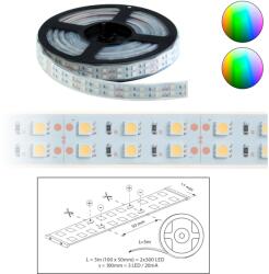 ELMARK Szalag LED 5050 kültéri 2x60 db/m - RGB - ELMARK (99LED693)