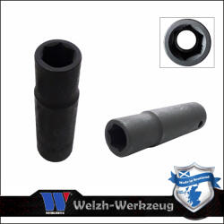 Welzh Werkzeug Lok-Typ Légkulcsfej - gépifej 3/8" 13 mm 6 lap hosszú - Welzh (1094-7-WW)