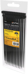 Entac Kábelkötegelő 4, 8x370 - Fekete - 50 db-os - Entac (ECT-4.8-370-B)