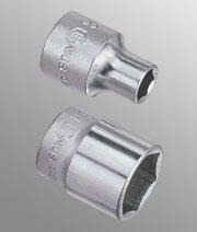 Genius Tools Dugókulcs - crowafej 3/8" 6 lap normál 06 mm Genius (323206)