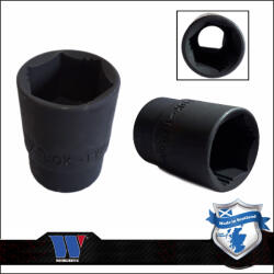 Welzh Werkzeug Lok-Typ Légkulcsfej - gépifej 1/2" 22 mm 6 lap alacsony - Welzh (7024-22-WW)