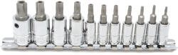 Genius Tools Bit készlet torx 5 ágú-lyukas 11 db-os 1/4"-3/8" Genius (BS-2311P)