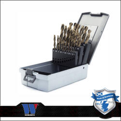 Welzh Werkzeug Csigafúró készlet HSS Kobalt 25 db-os 1.0-13.0 mm - Welzh (2014-WW)