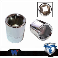 Welzh Werkzeug Lok-Typ Dugókulcs - crowafej 3/8" 17 mm 6 lap alacsony - Welzh (1233-10-WW)