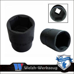 Welzh Werkzeug Lok-Typ Légkulcsfej - gépifej 1/2" 32 mm 6 lap alacsony - Welzh (7024-32-WW)
