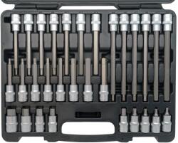 Welzh Werkzeug Rátűzőkulcs - crowa+bit készlet 1/2" imbusz 5-19 mm 30 db-os - Welzh (5181-WW)