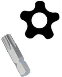 Genius Tools Bit ötágú torx T-20 30 mm lyukas Genius (5020)