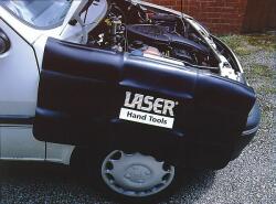 Laser Tools Sárvédő takaró mágnescsíkkal - fekete (LAS-3008)