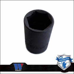 Welzh Werkzeug Lok-Typ Légkulcsfej - gépifej 1/2" 19 mm 6 lap alacsony - Welzh (7024-19-WW)