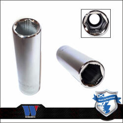 Welzh Werkzeug Lok-Typ Dugókulcs - crowafej 3/8" 15 mm 6 lap hosszú - Welzh (1234-8-WW)