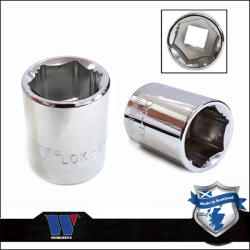 Welzh Werkzeug Lok-Typ Dugókulcs - crowafej 3/8" 15 mm 6 lap alacsony - Welzh (1233-8-WW)