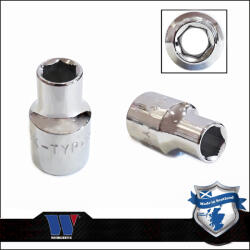 Welzh Werkzeug Lok-Typ Dugókulcs - crowafej 3/8" 8 mm 6 lap alacsony - Welzh (1233-1-WW)