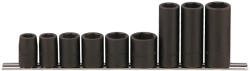 Genius Tools Légkulcsfej készlet 1/2" 9 db 13-24 mm metrikus normál+hosszú Genius (FD-410M)