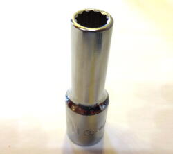 Genius Tools Dugókulcs - crowafej 1/2" 12 szög hosszú 11 mm Genius (437811)