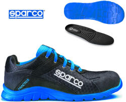 Sparco Munkavédelmi cipő SPARCO - PRACTICE S1P fekete-kék 41-es (751741NRAZ)