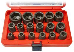 Genius Tools Légkulcsfej készlet 1/2" 17 db 8-32 mm metrikus rövid 6 lap - Genius (CM-417MB)