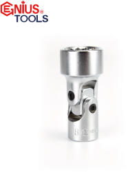 Genius Tools Dugókulcs - crowafej 3/8" csuklós 18 mm Genius (355618)