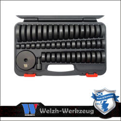 Welzh Werkzeug Szilent és csapágy szimering nyomótárcsa szerelő készlet 52 db-os (1013-1-WW)