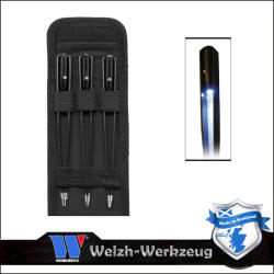 Welzh Werkzeug Csipesz készlet 3 db-os beépített Ledes világítással LR41 - Welzh (5003-WW)