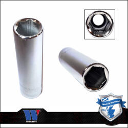 Welzh Werkzeug Lok-Typ Dugókulcs - crowafej 3/8" 13 mm 6 lap hosszú - Welzh (1234-6-WW)